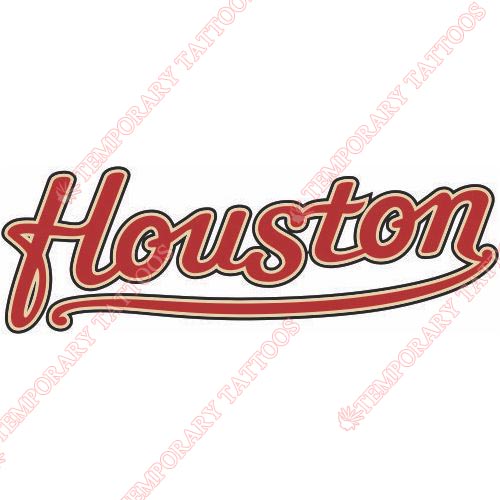 Houston Astros Customize Temporary Tattoos Stickers NO.1589